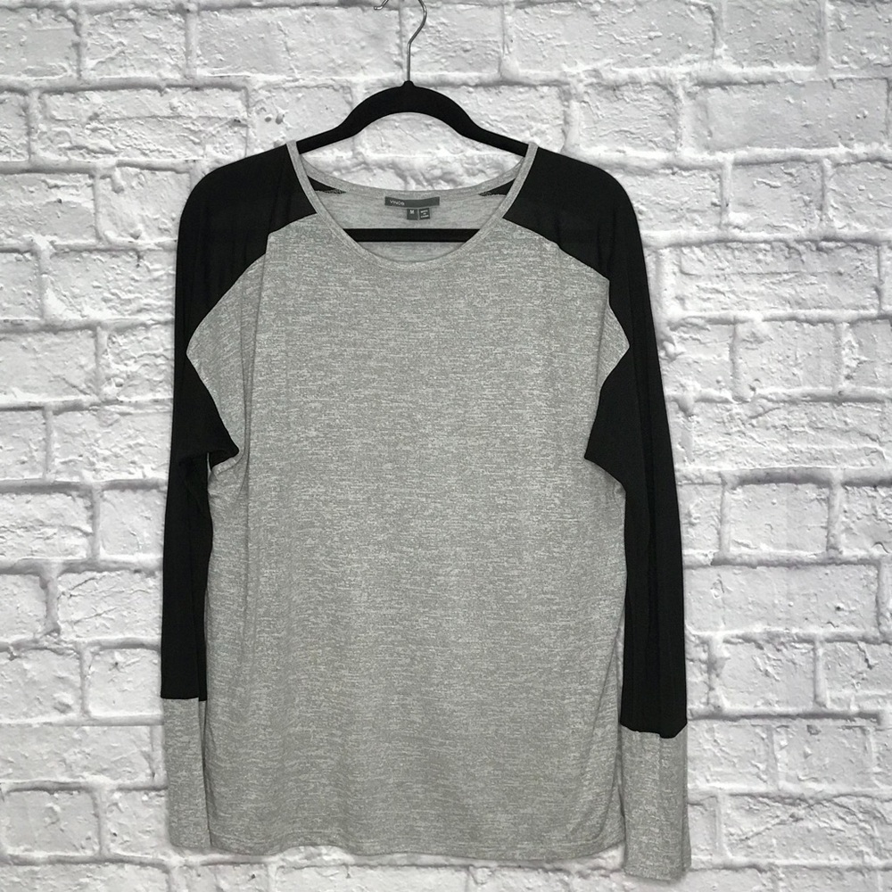 Vince Color Block Raglan Jersey Top - image 2